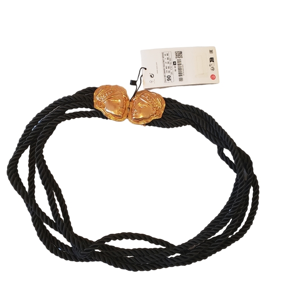 Zara faces belt with black rope size 34 eu 90 - Picture 2 of 2